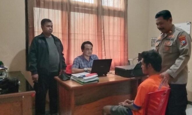 Seorang Residivis Motor Asal Surabaya Ditangkap Unit Reskrim Polsek Arosbaya