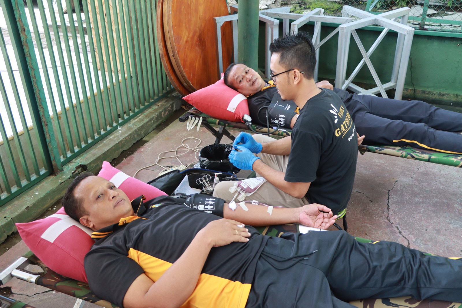 Bhakti Kesehatan Polres Kediri Gelar Donor Darah Bantu PMI